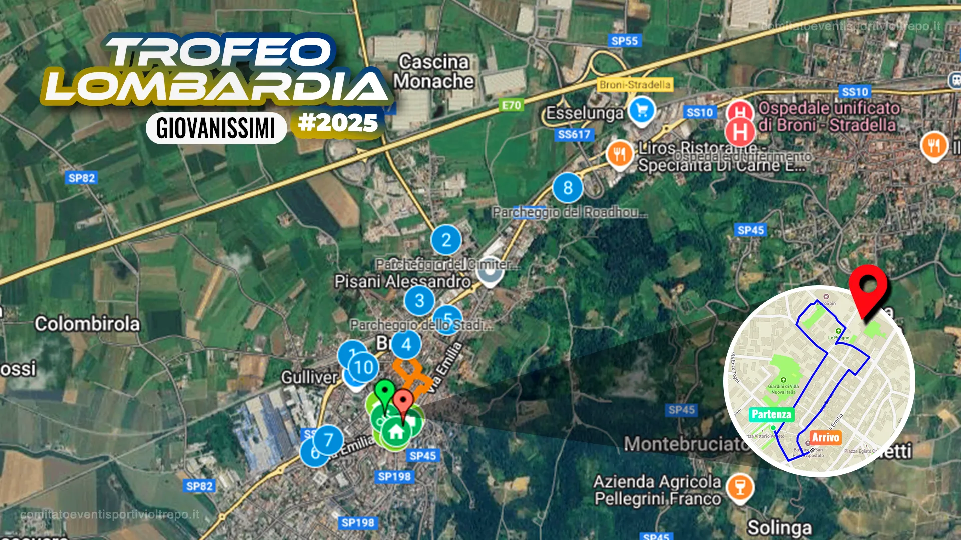 Trofeo Lombardia Giovanissimi - mappa